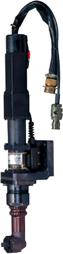 Parafusadeira ou Apertadeira elétrica DDK NFT Angle com cabeçote angular de 90° para montagem industrial de alta precisão.