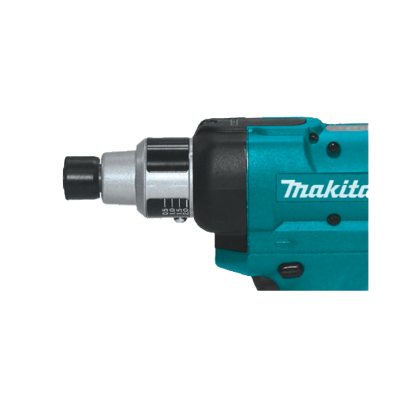Parafusadeira pistola Makita BFT com Shut Off e torque ajustável, ideal para montagens industriais.