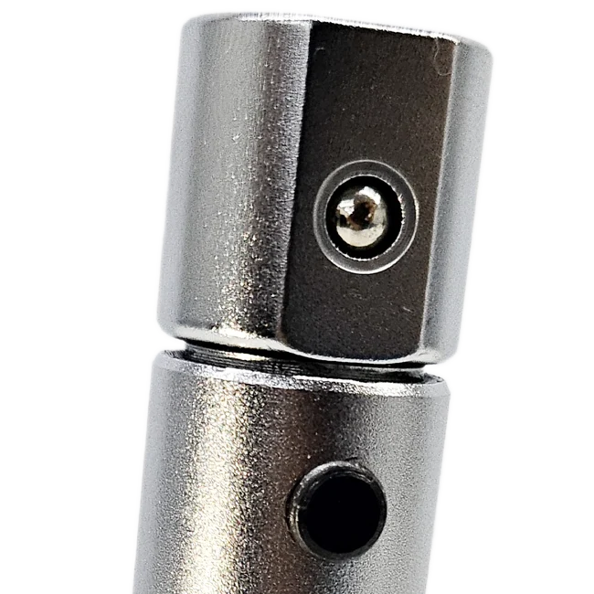 Torquímetro de estalo com cabeça intercambiável redonda, cabo ergonômico e escala de torque ajustável, ideal para aplicações industriais de precisão – M. Shimizu