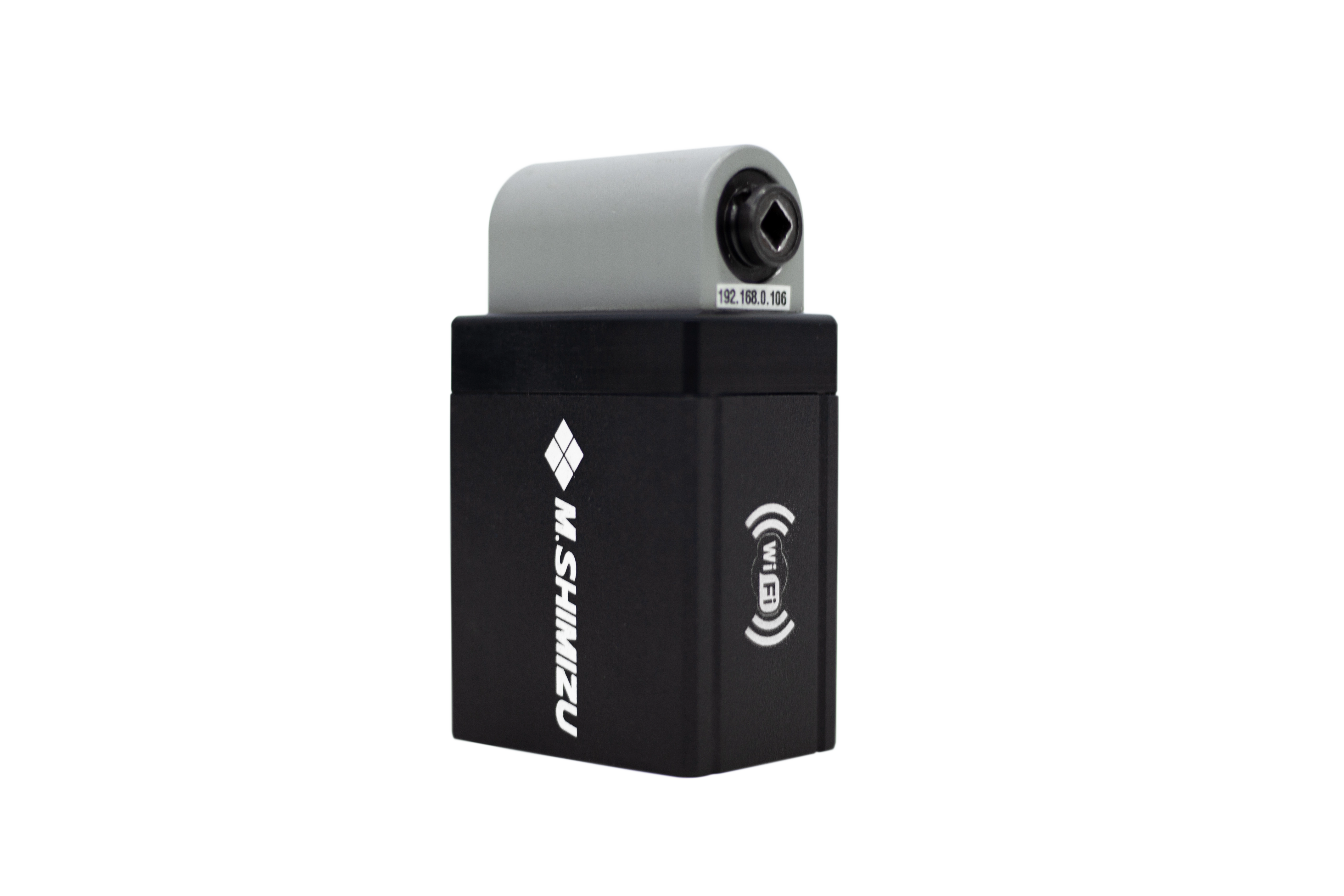 Transdutor Rotativo Wireless MSRT-QC da M Shimizu com leitura de torque e ângulo via Wi-Fi, ideal para controle de qualidade e processos industriais